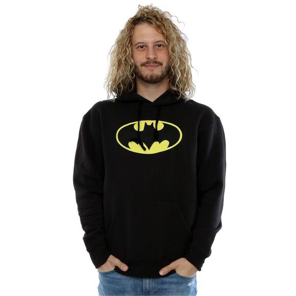 DC Comics Mens Batman Logo Hoodie / Black